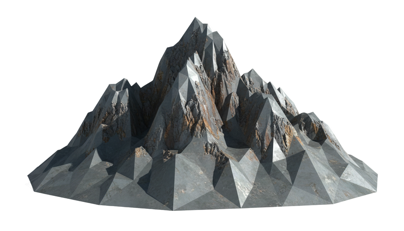 mountain png 3d PNG transparent background