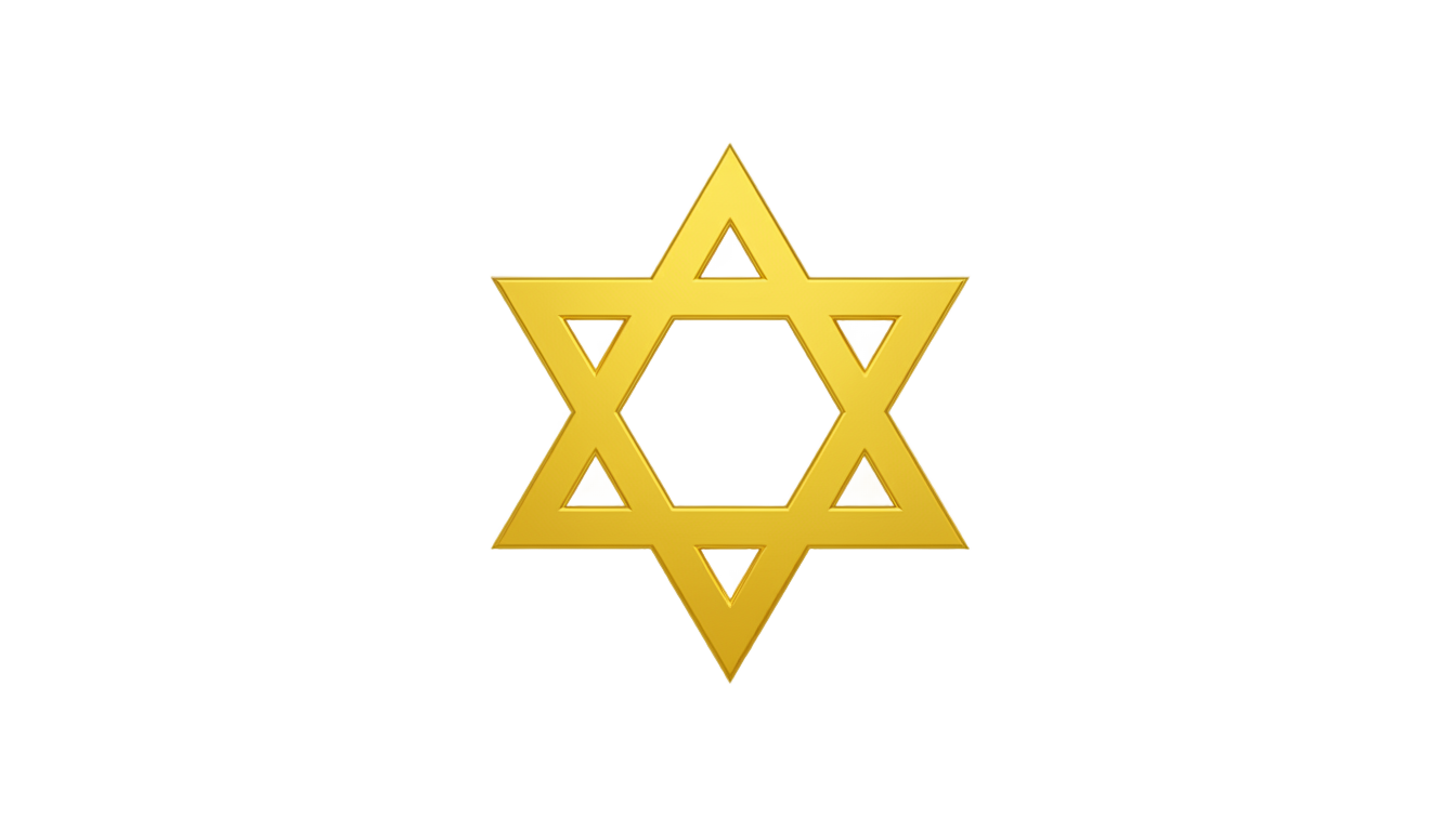 yellow star of david png PNG transparent background