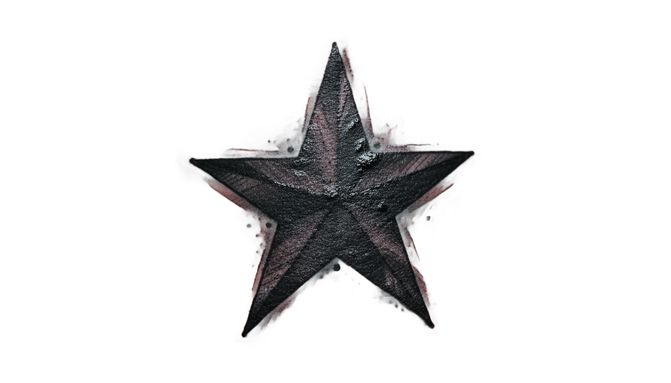 star tattoo png PNG transparent background