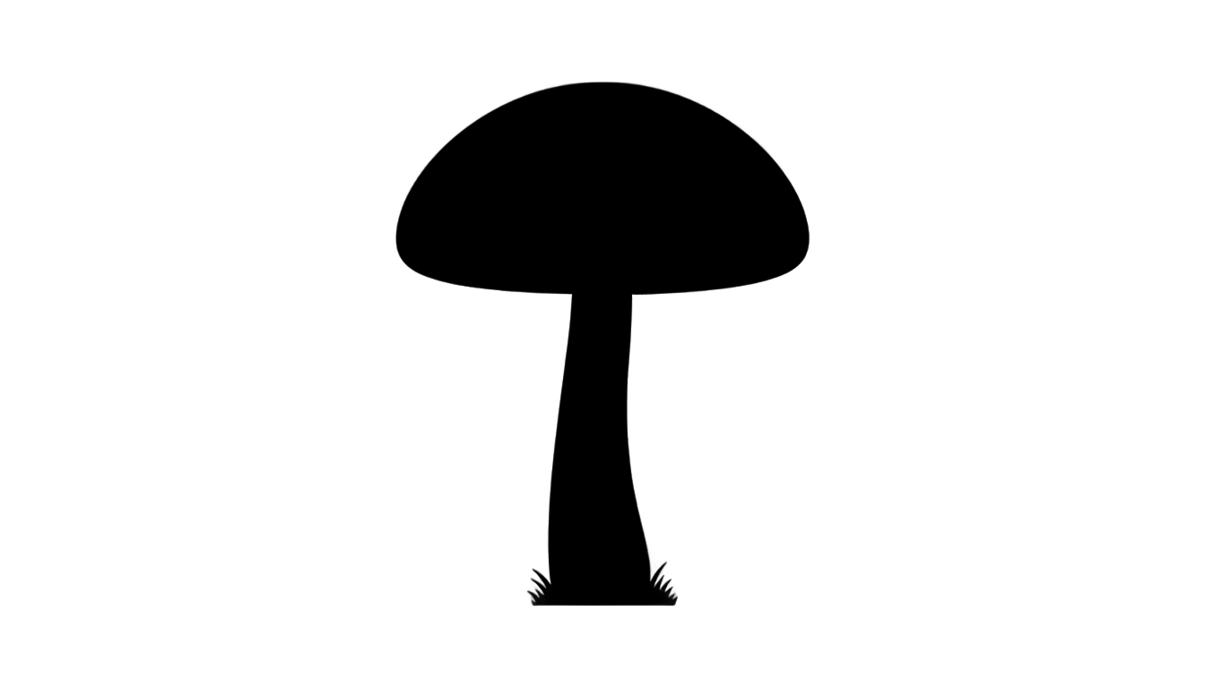 mushroom silhouette png PNG transparent background