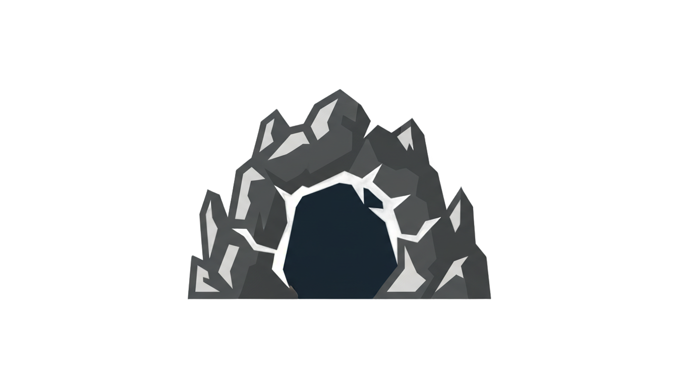 cave logo png PNG transparent background