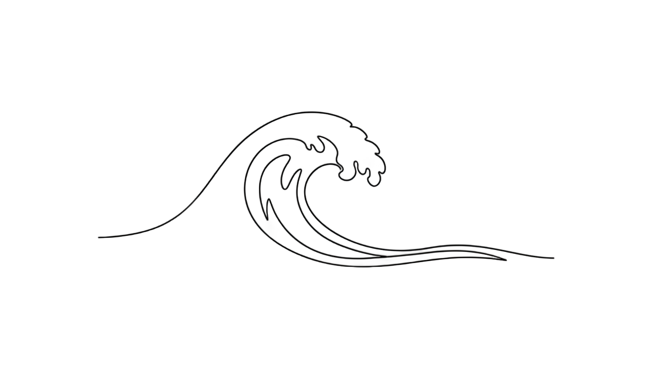 wave outline png PNG transparent background