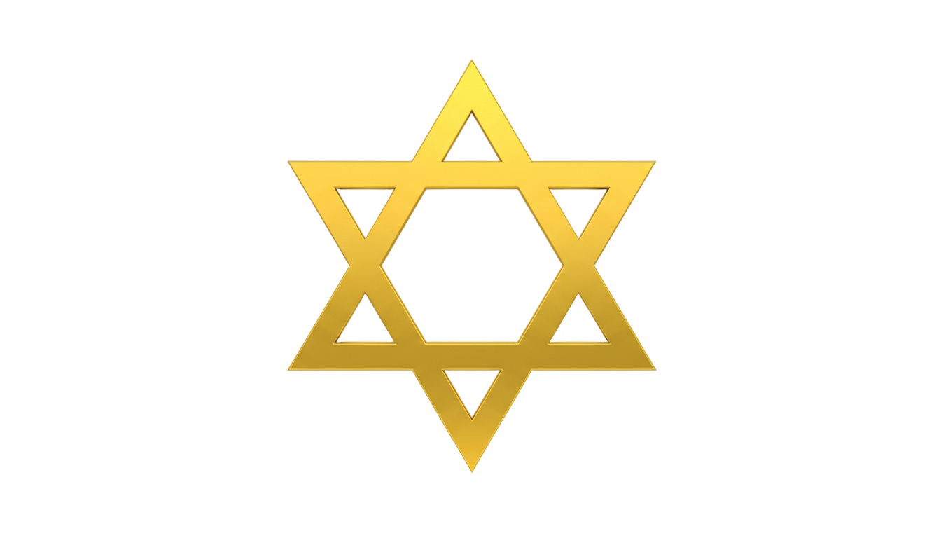 yellow star of david png PNG transparent background