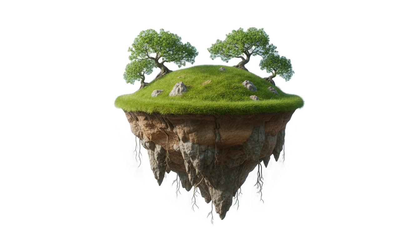 floating island png badal PNG transparent background