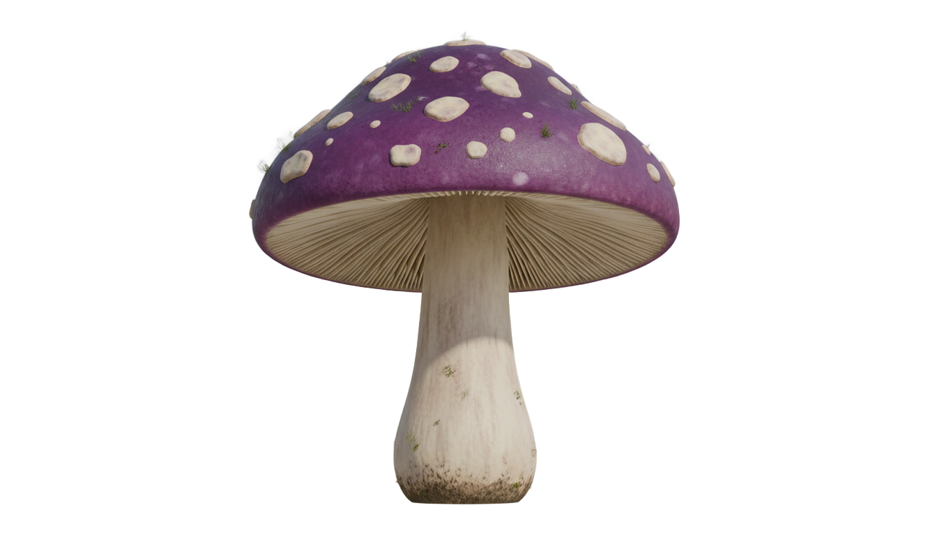 purple mushroom png PNG transparent background