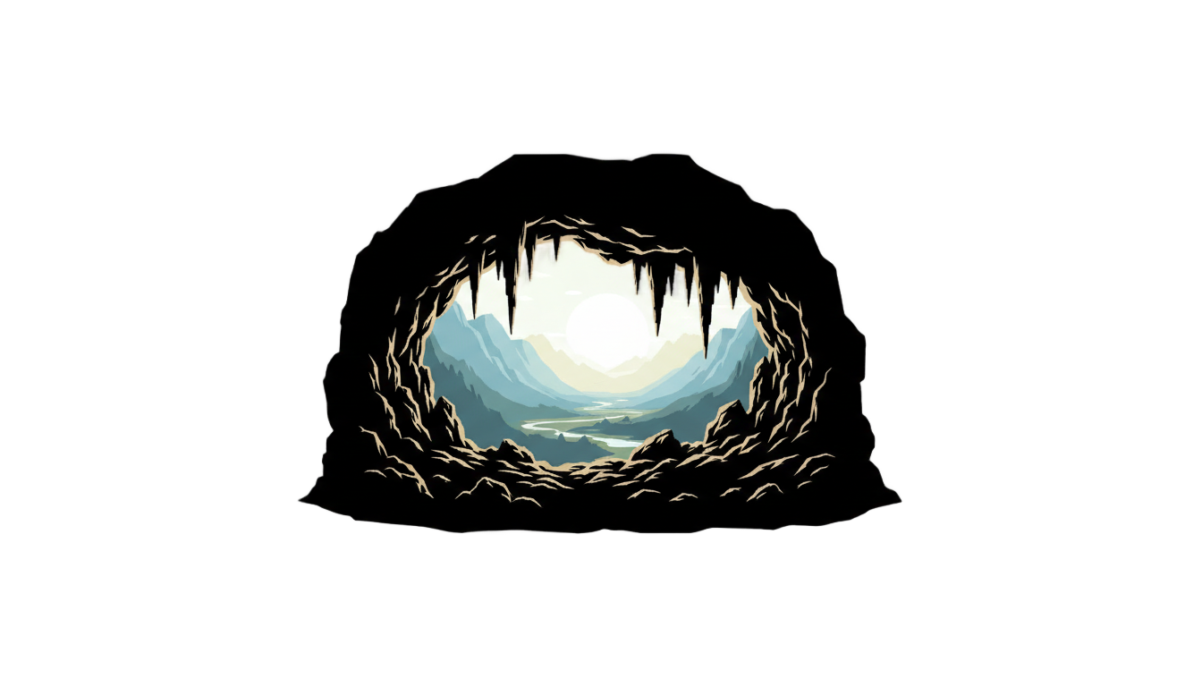 cave silhouette png PNG transparent background