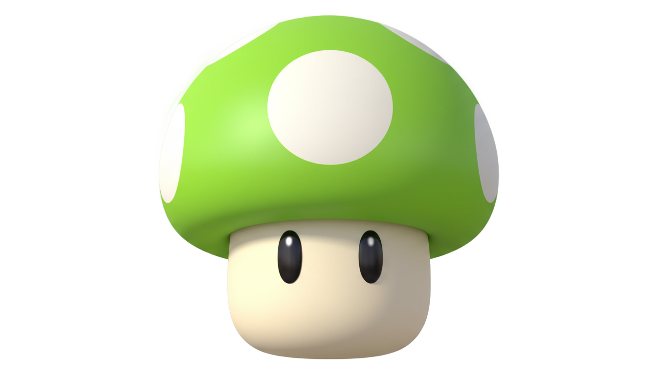 1 up mushroom png PNG transparent background