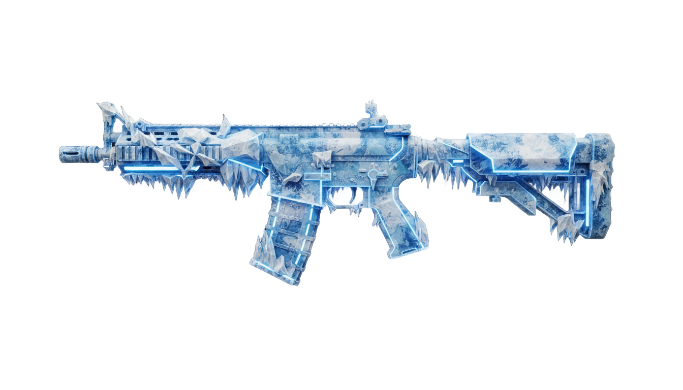 m416 glacier png PNG transparent background