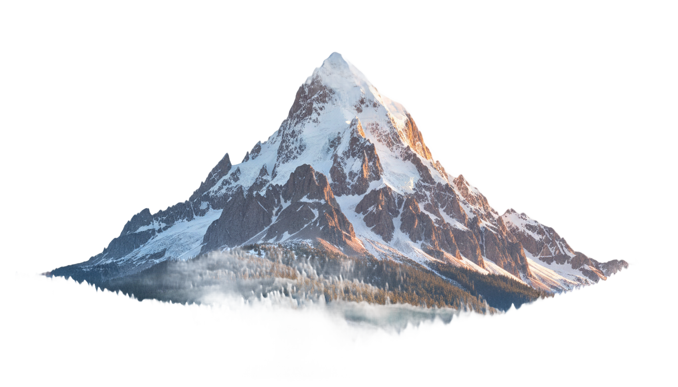 mountain with trees png PNG transparent background