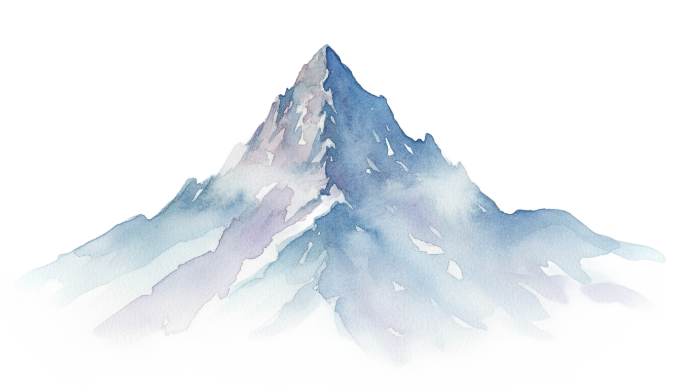watercolor mountain png PNG transparent background