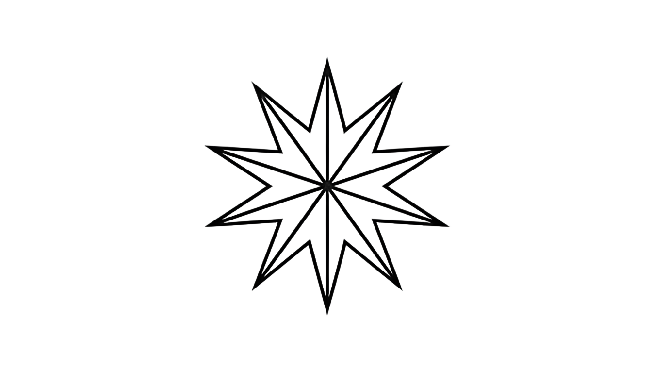 8 pointed star png PNG transparent background