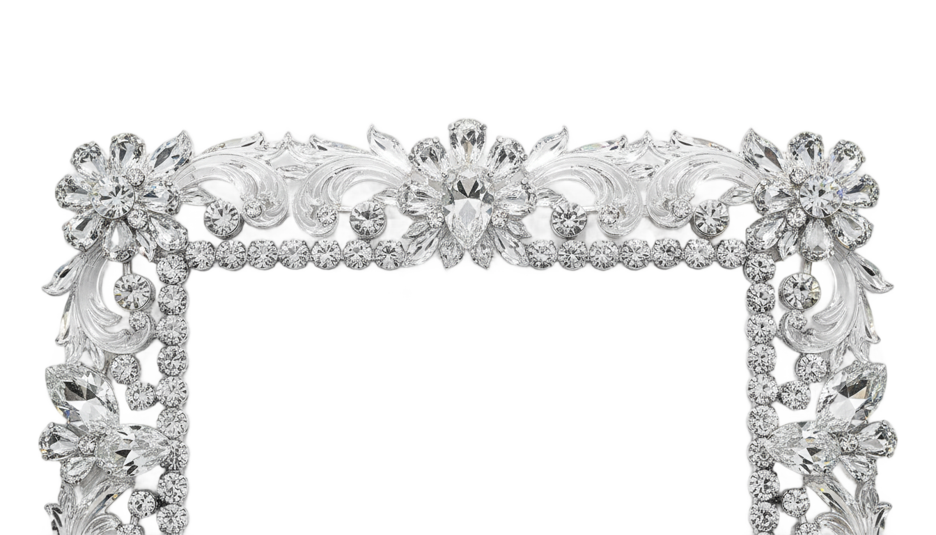 crystal frame png PNG transparent background