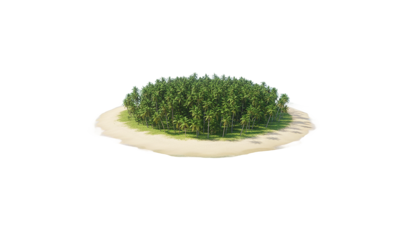 island illustration png PNG transparent background