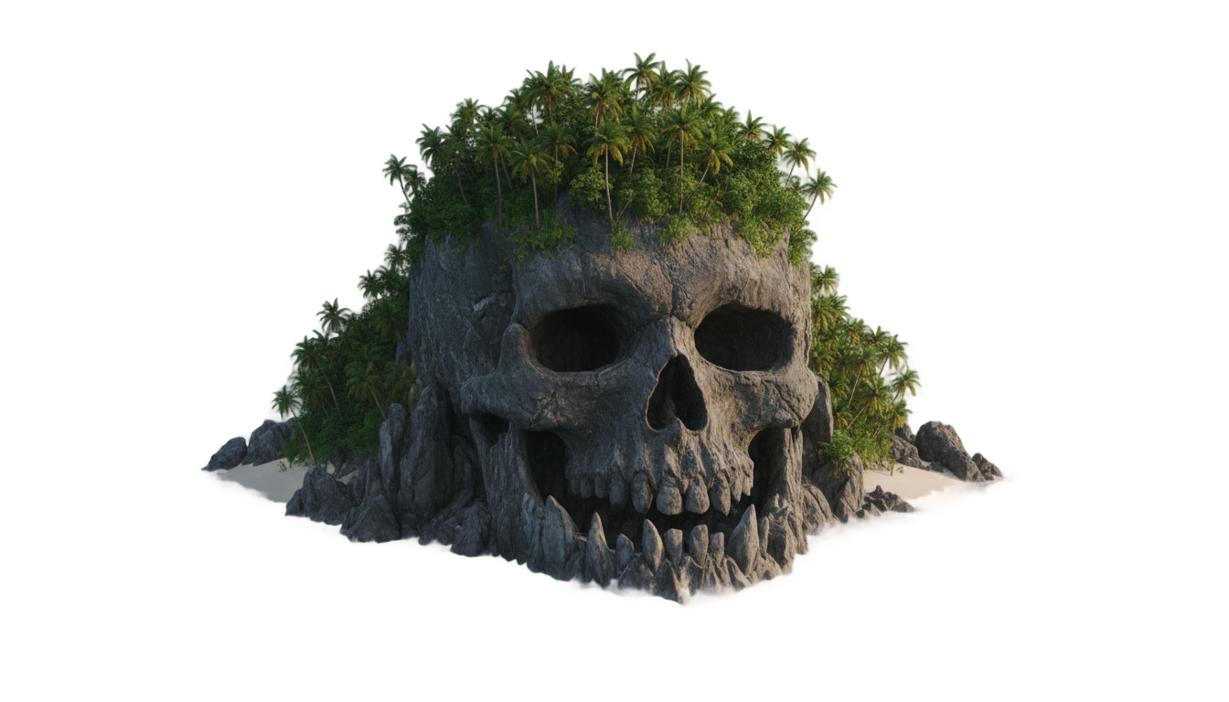 skull island png PNG transparent background