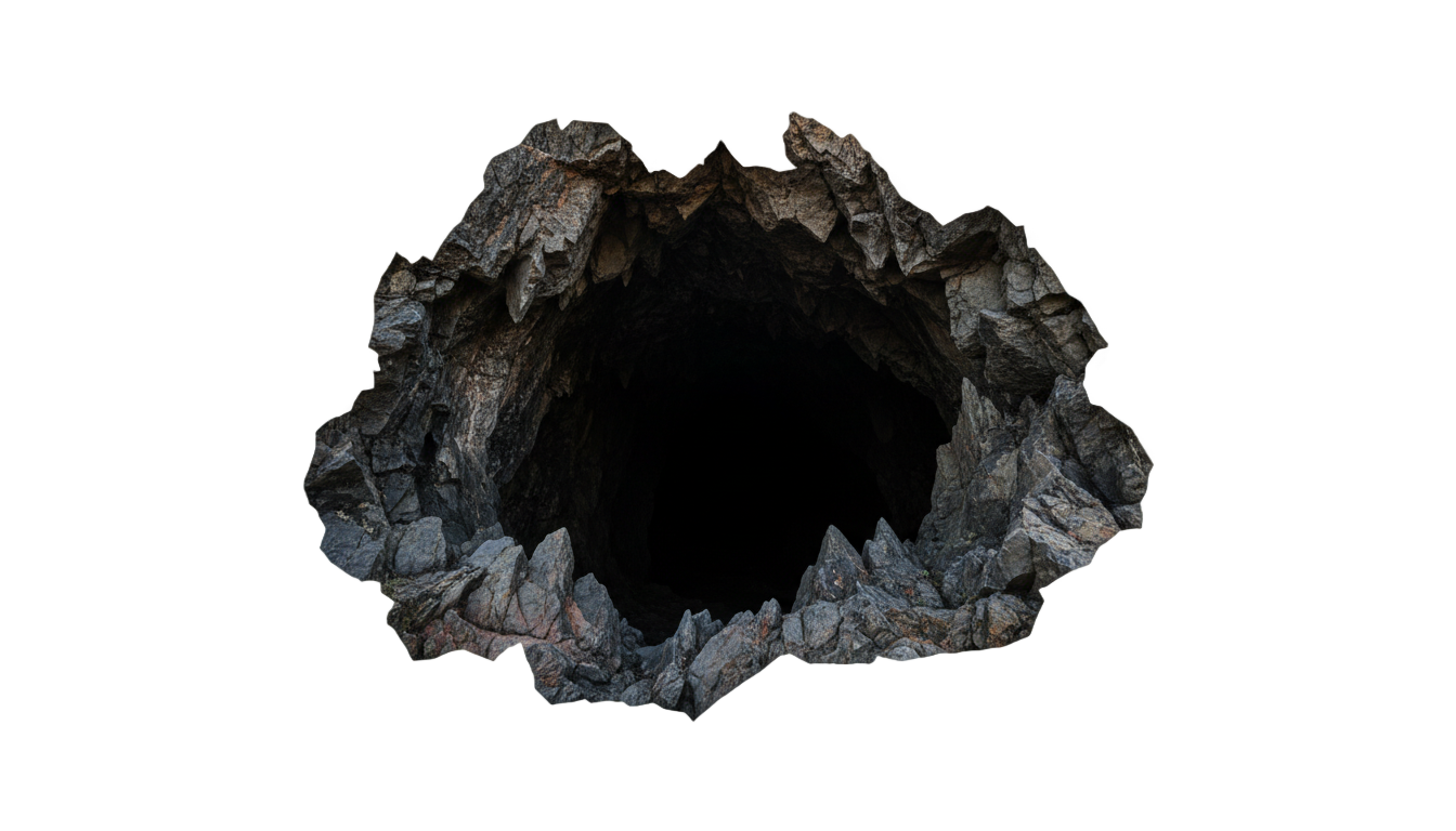 cave hole png PNG transparent background