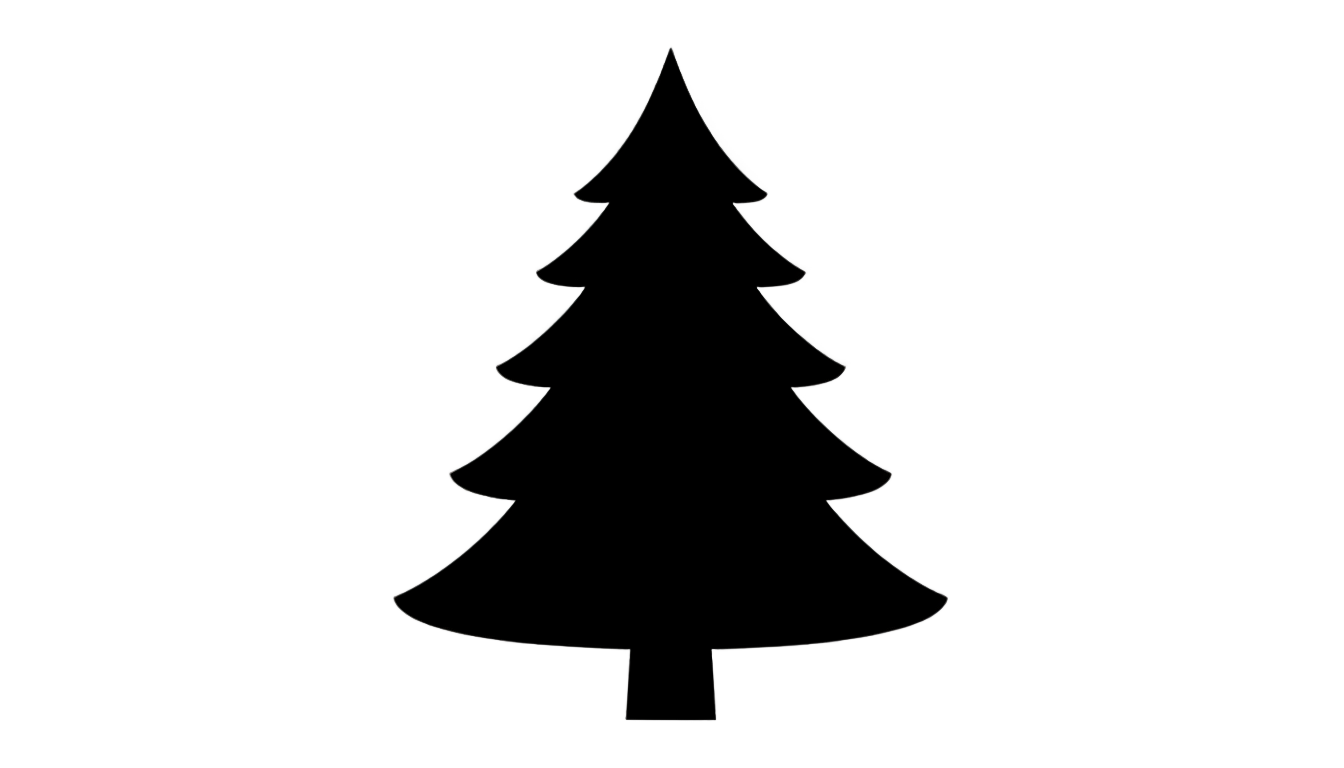 pine tree silhouette png PNG transparent background