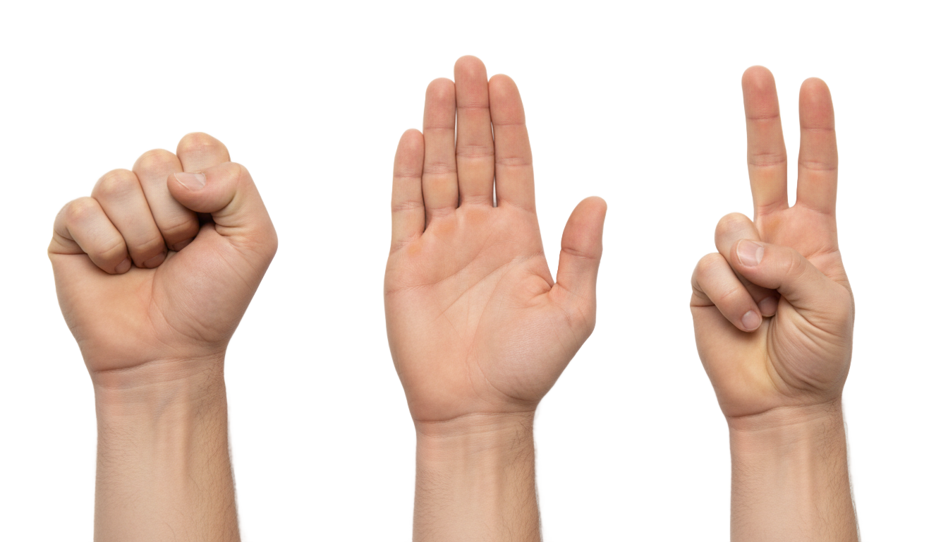 rock paper scissor png PNG transparent background