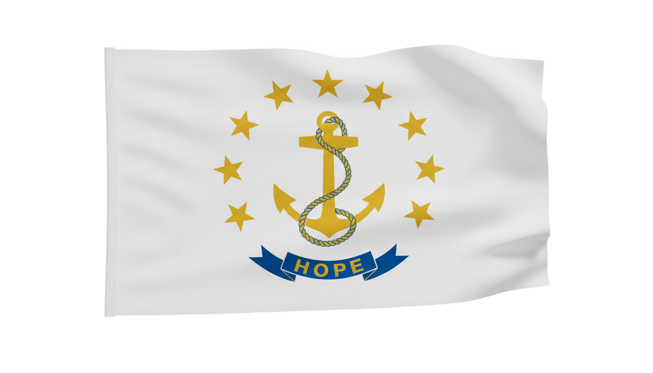 rhode island flag png PNG transparent background
