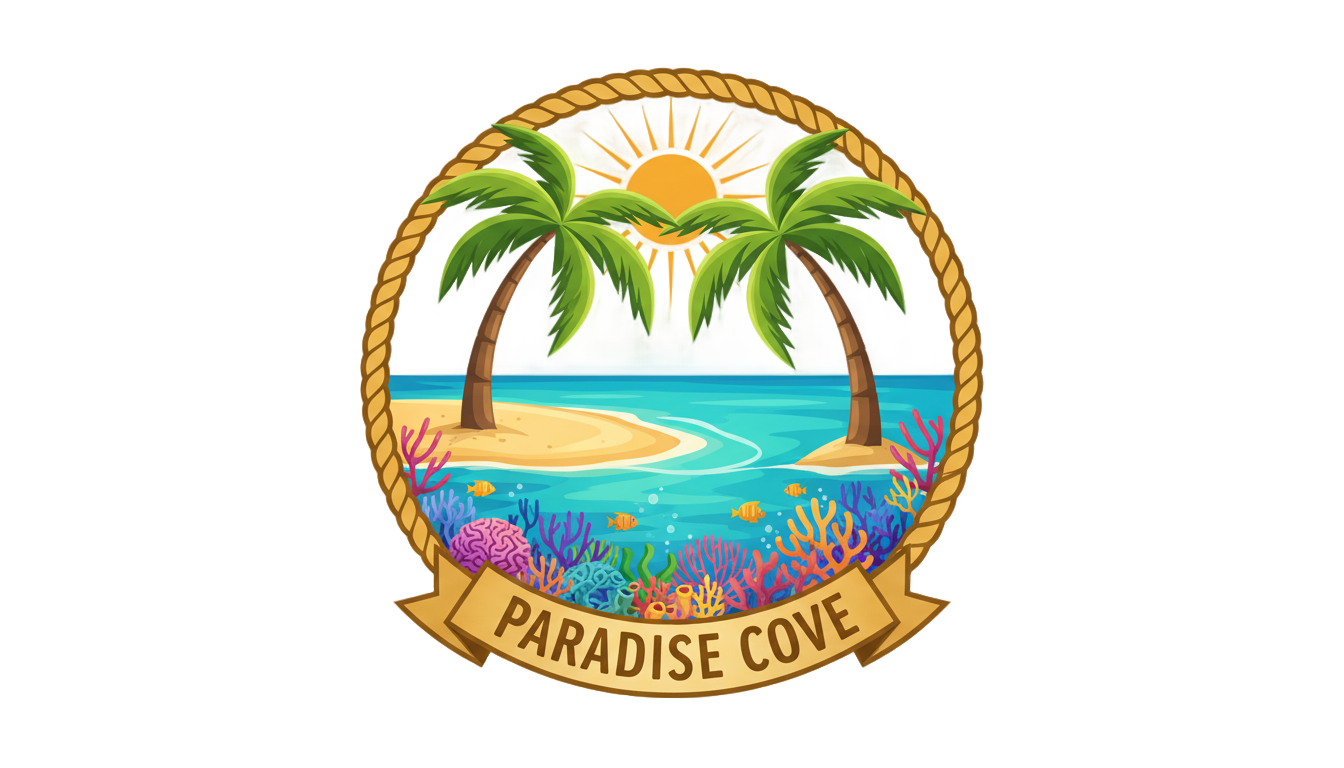 coral island logo png PNG transparent background