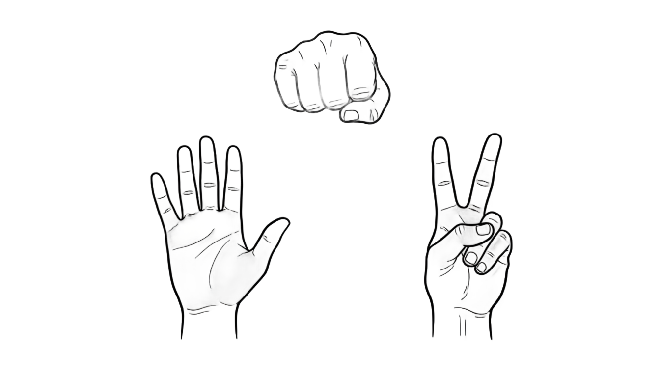 rock paper scissors icon png PNG transparent background