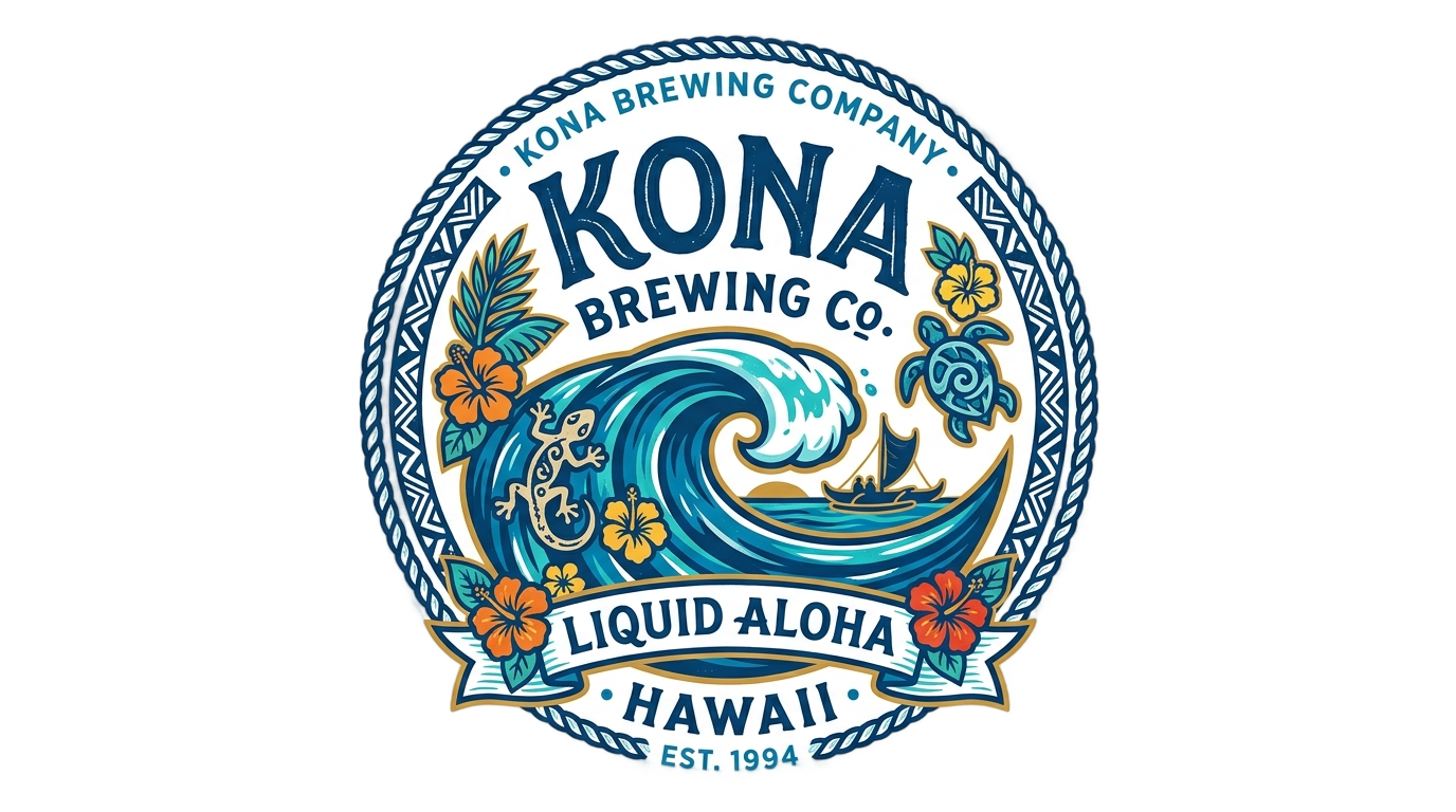 kona big wave logo png PNG transparent background