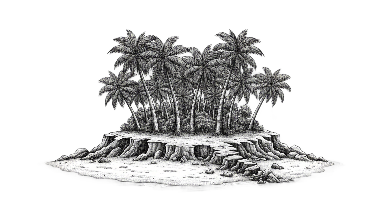 island png black and white PNG transparent background