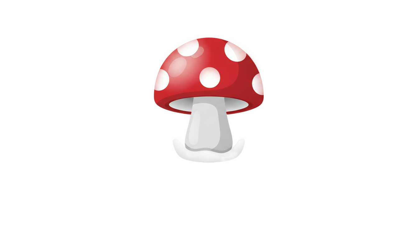 mushroom logo design png PNG transparent background