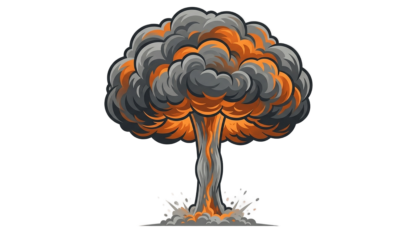 mushroom cloud icon png PNG transparent background