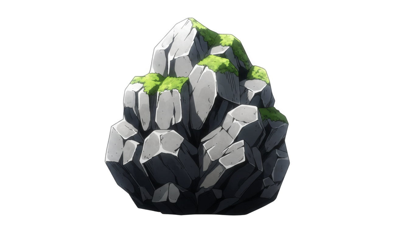 anime rock png PNG transparent background
