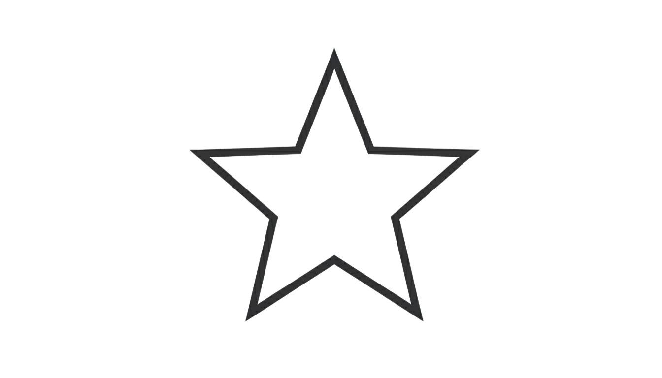 star outline png PNG transparent background