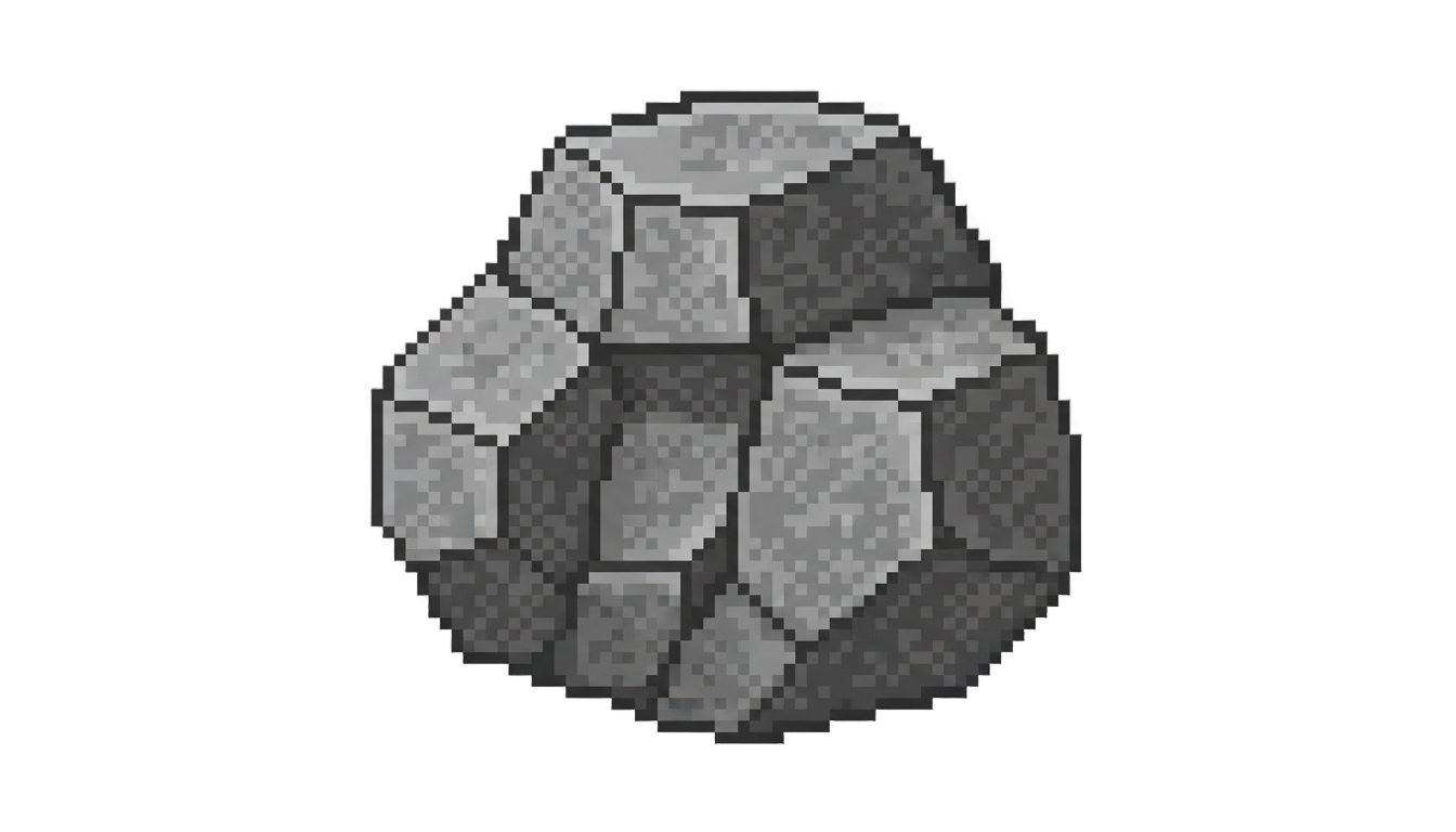 rock pixel art png PNG transparent background