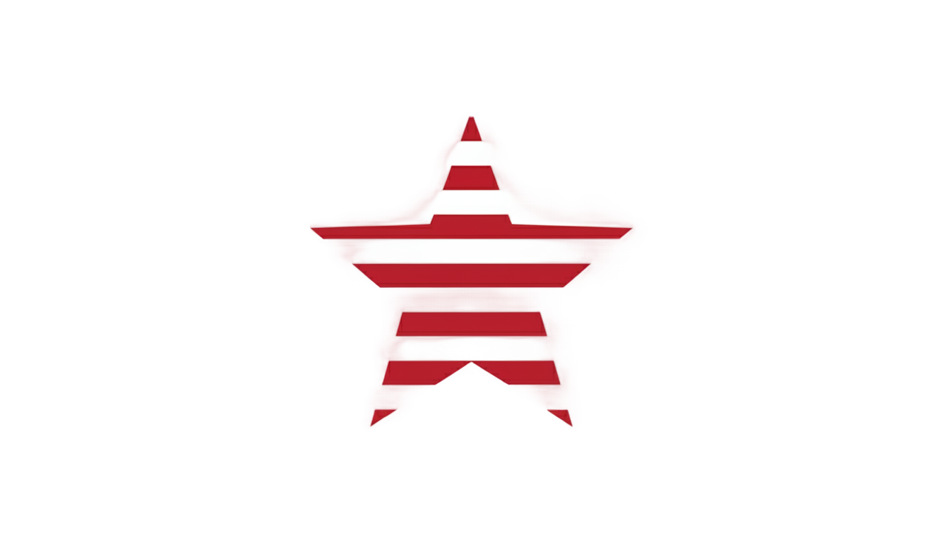 american flag star png PNG transparent background