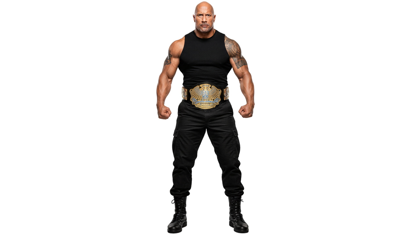 the rock wwe png PNG transparent background