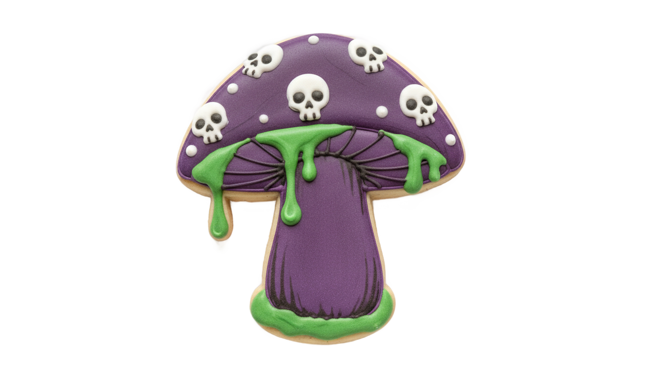 poison mushroom cookie png PNG transparent background