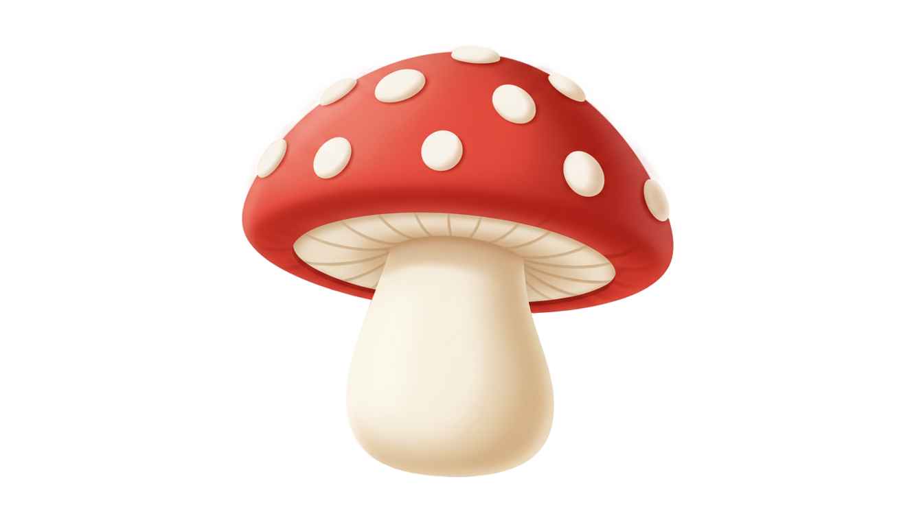 mushroom sticker png PNG transparent background