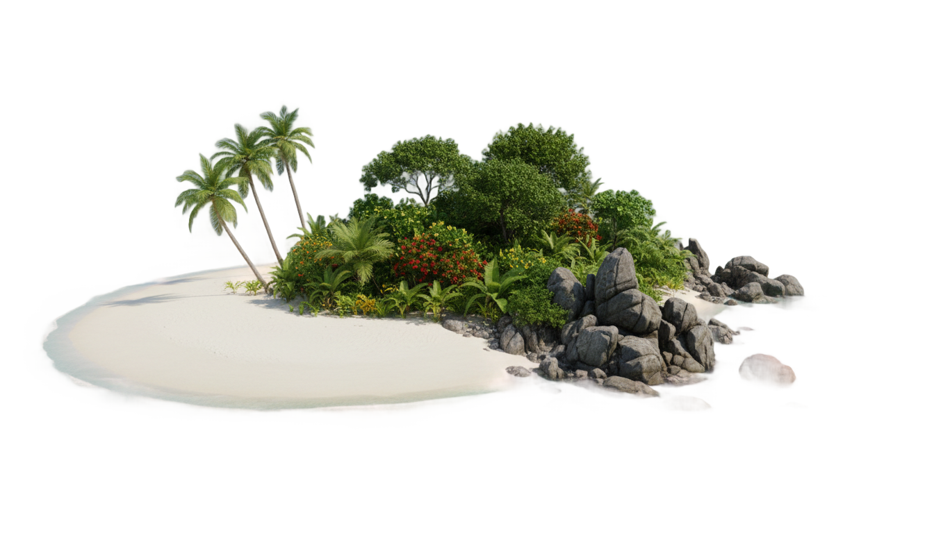 maniana island png PNG transparent background
