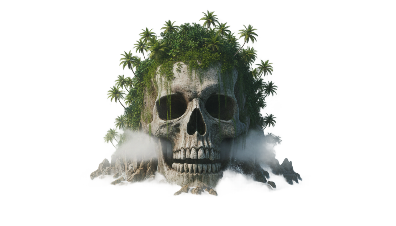 skull island png PNG transparent background