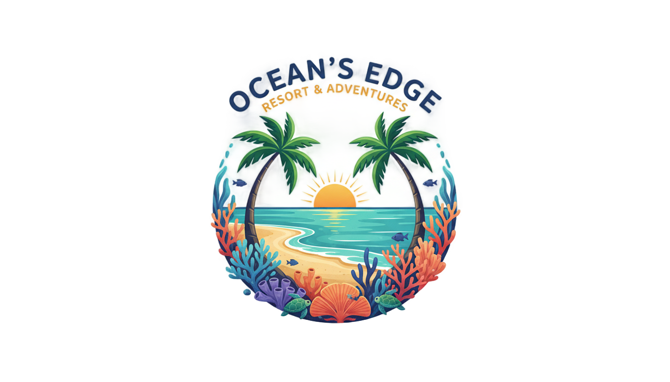 coral island logo png PNG transparent background