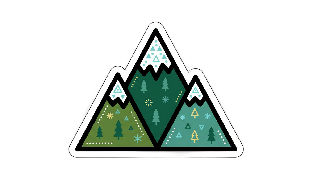 mountain sticker png PNG transparent background