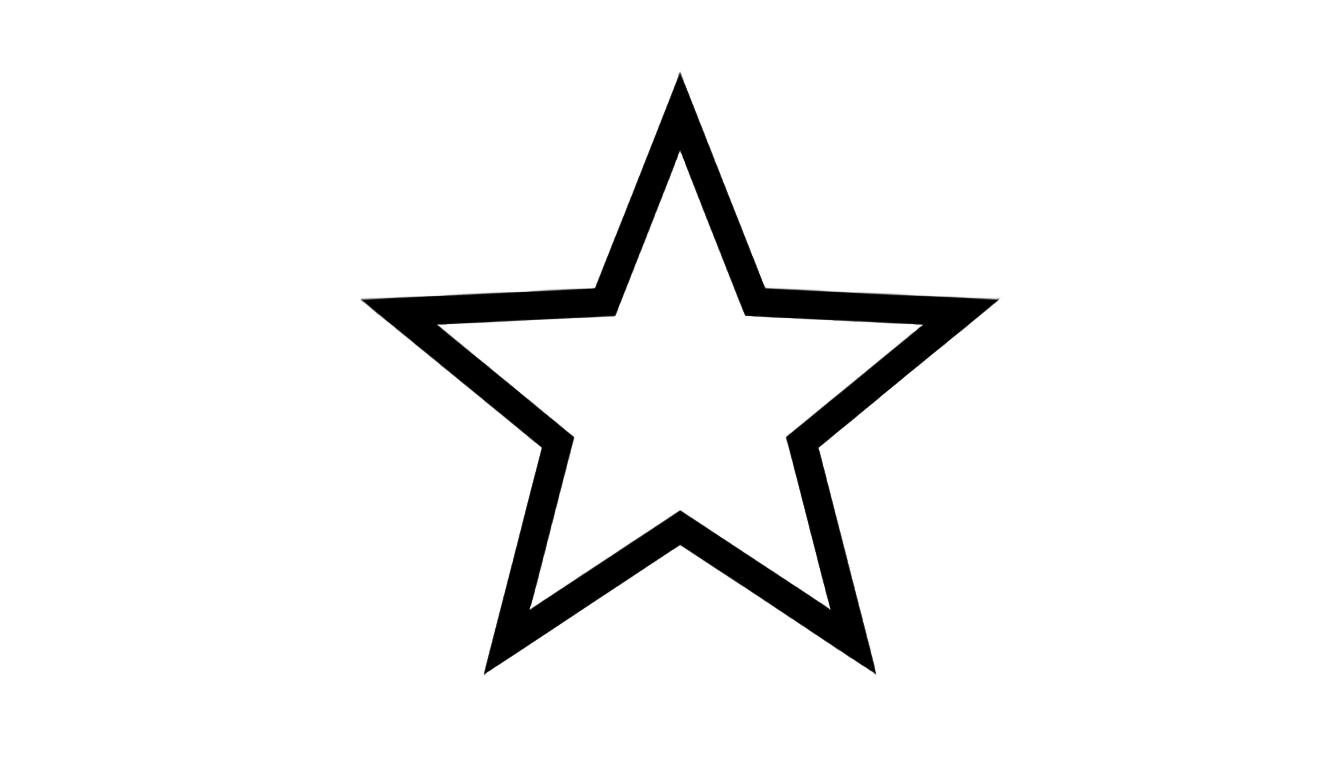 star outline png PNG transparent background