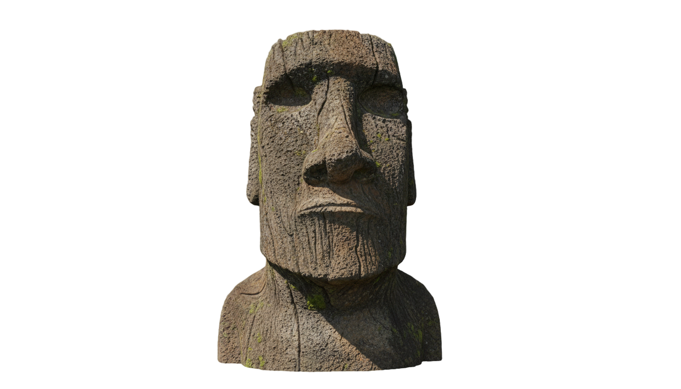 easter island head png PNG transparent background