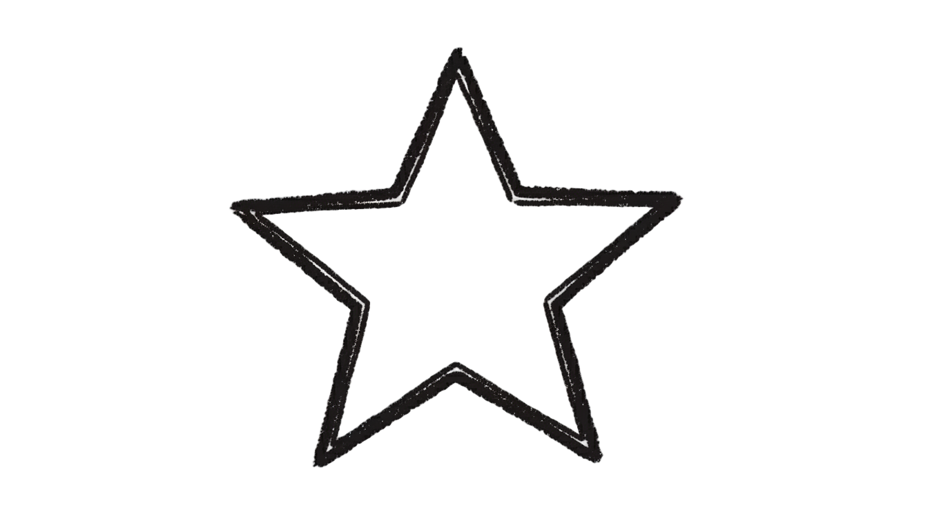 drawn star png PNG transparent background