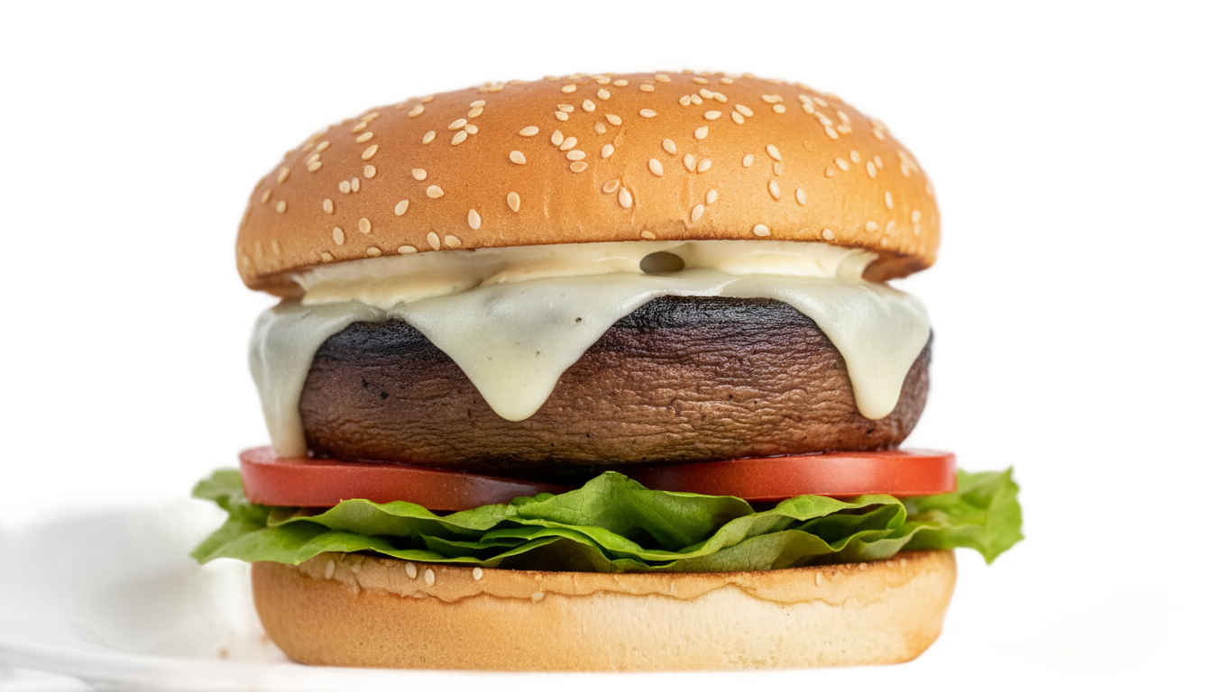mushroom burger png PNG transparent background