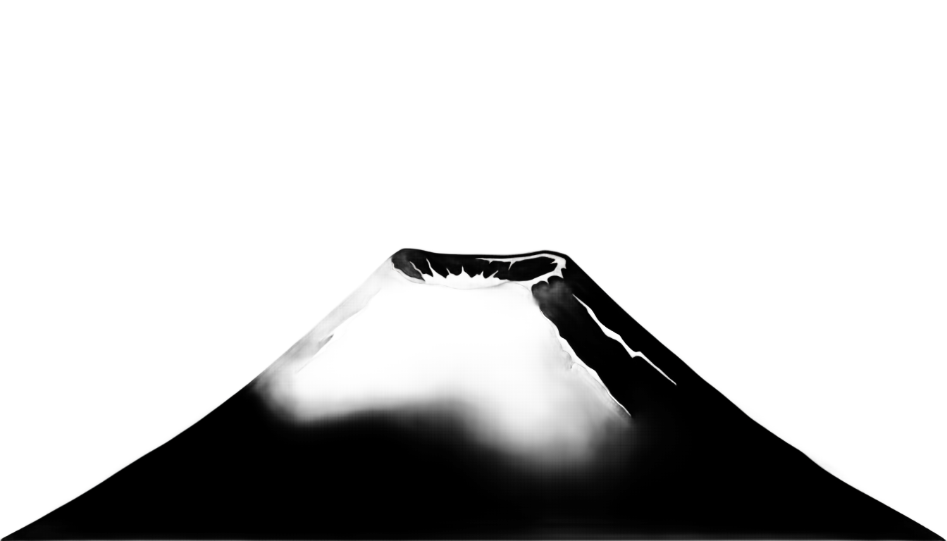 volcano silhouette png PNG transparent background