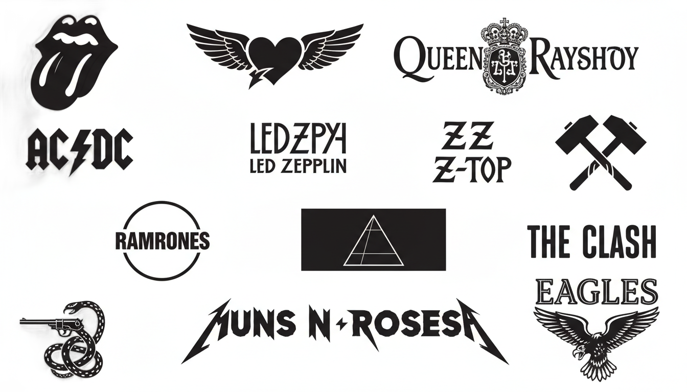 logos de bandas de rock png PNG transparent background