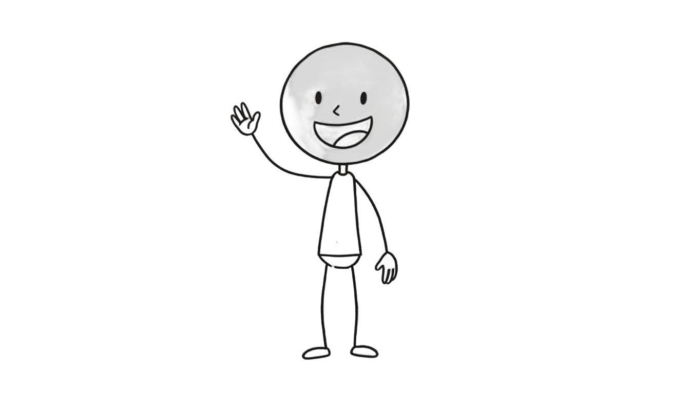 whiteboard animation character png PNG transparent background