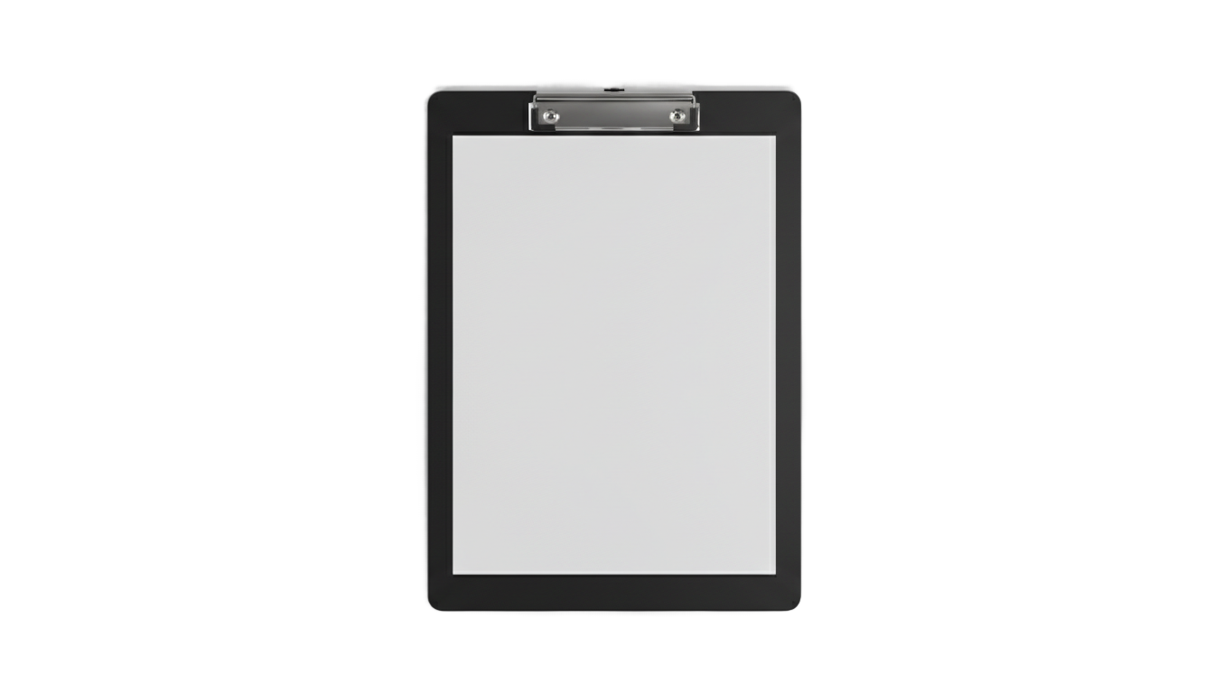black clipboard png PNG transparent background