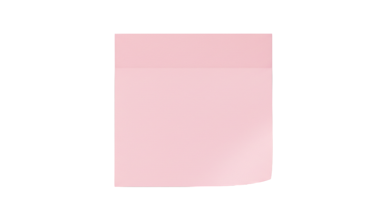 pink sticky note png PNG transparent background