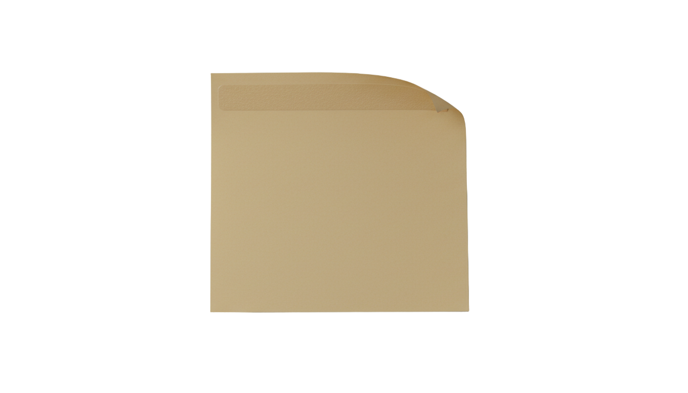 aesthetic brown sticky note png PNG transparent background