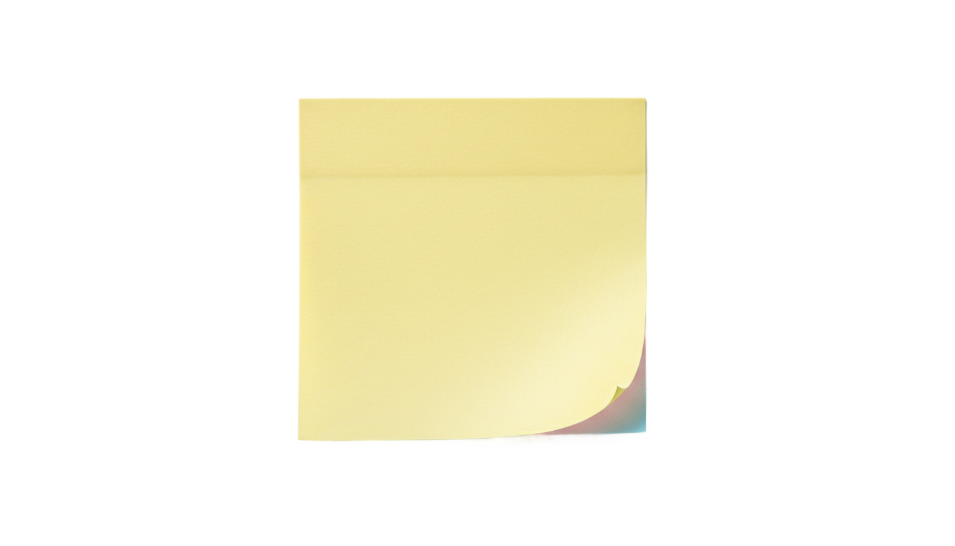 cute sticky note clipart png PNG transparent background